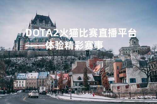 DOTA2火猫比赛直播平台——体验精彩赛事